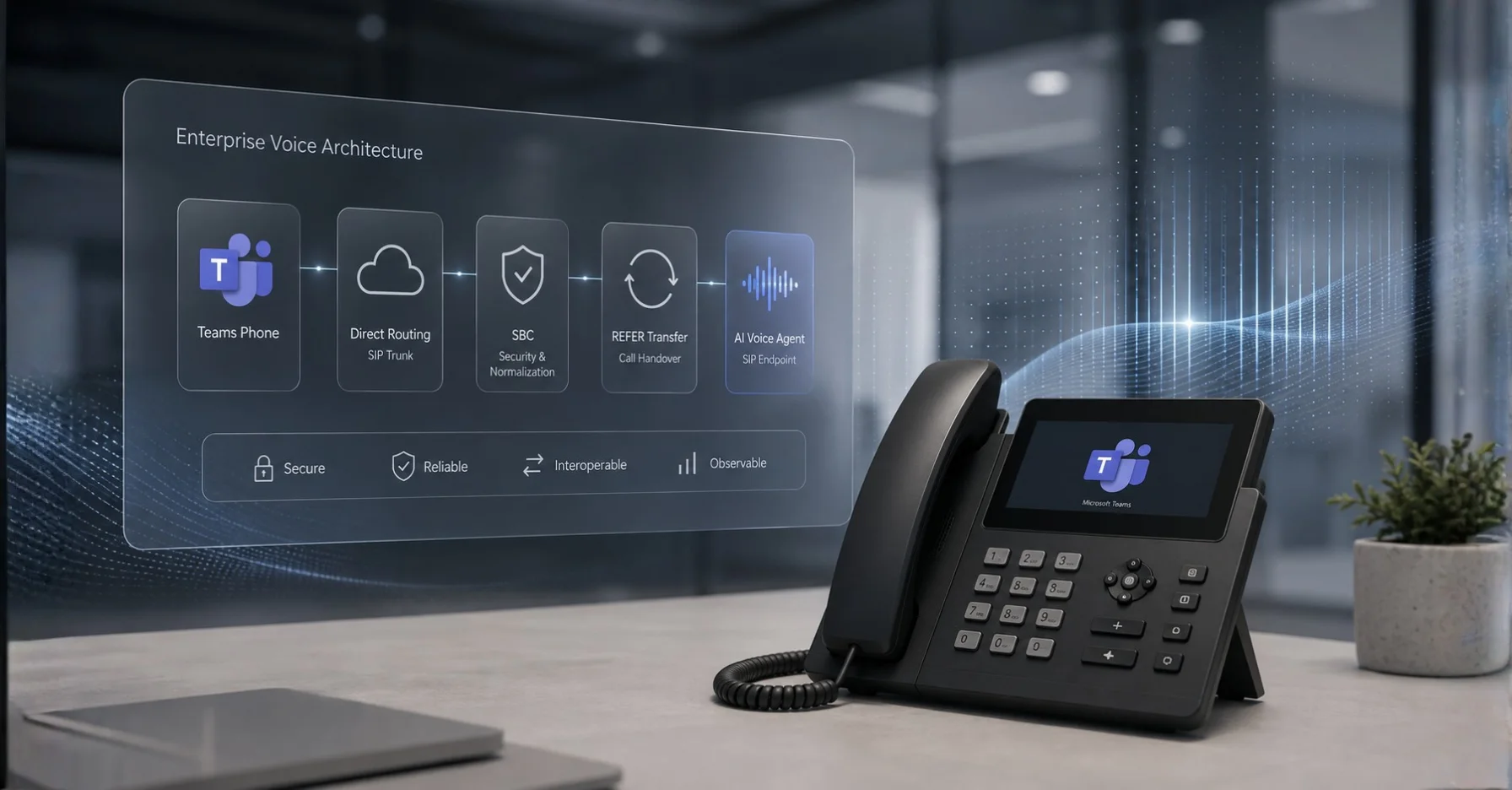 Connect Microsoft Teams Phone to an AI Voice Agent