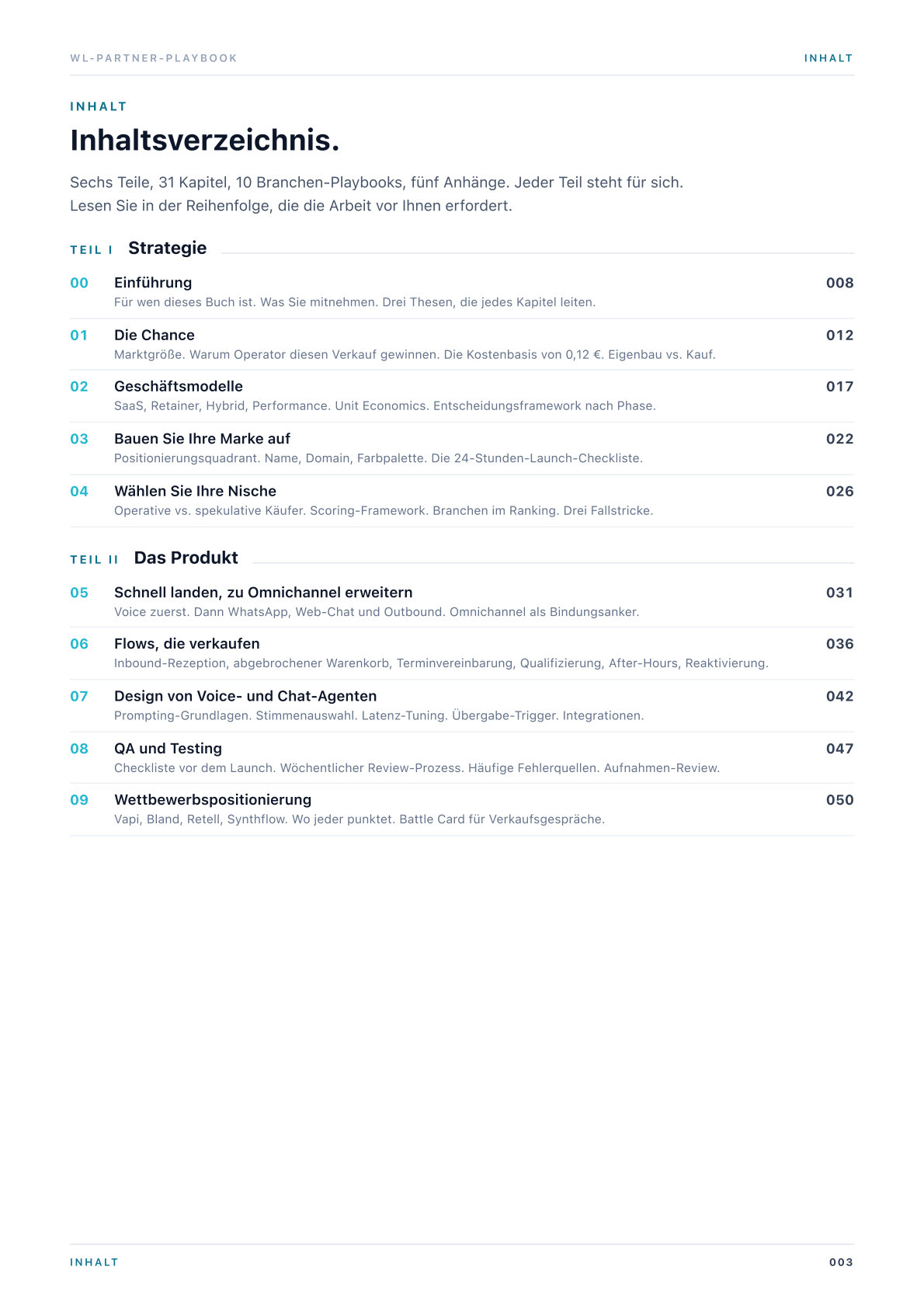 Inhaltsverzeichnis