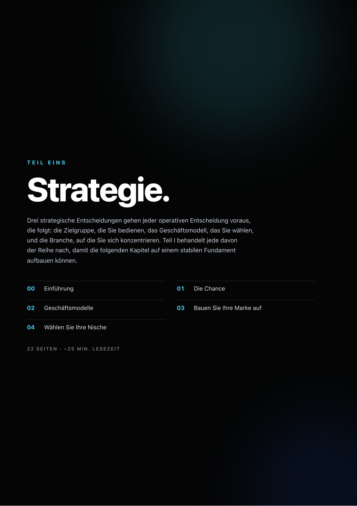 Teil I · Strategie
