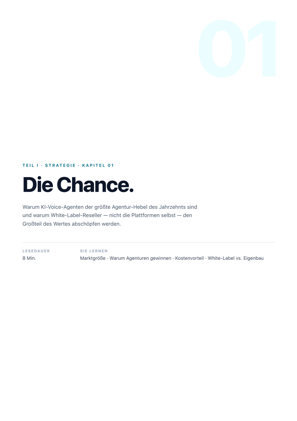 Kap. 01 · Die Chance