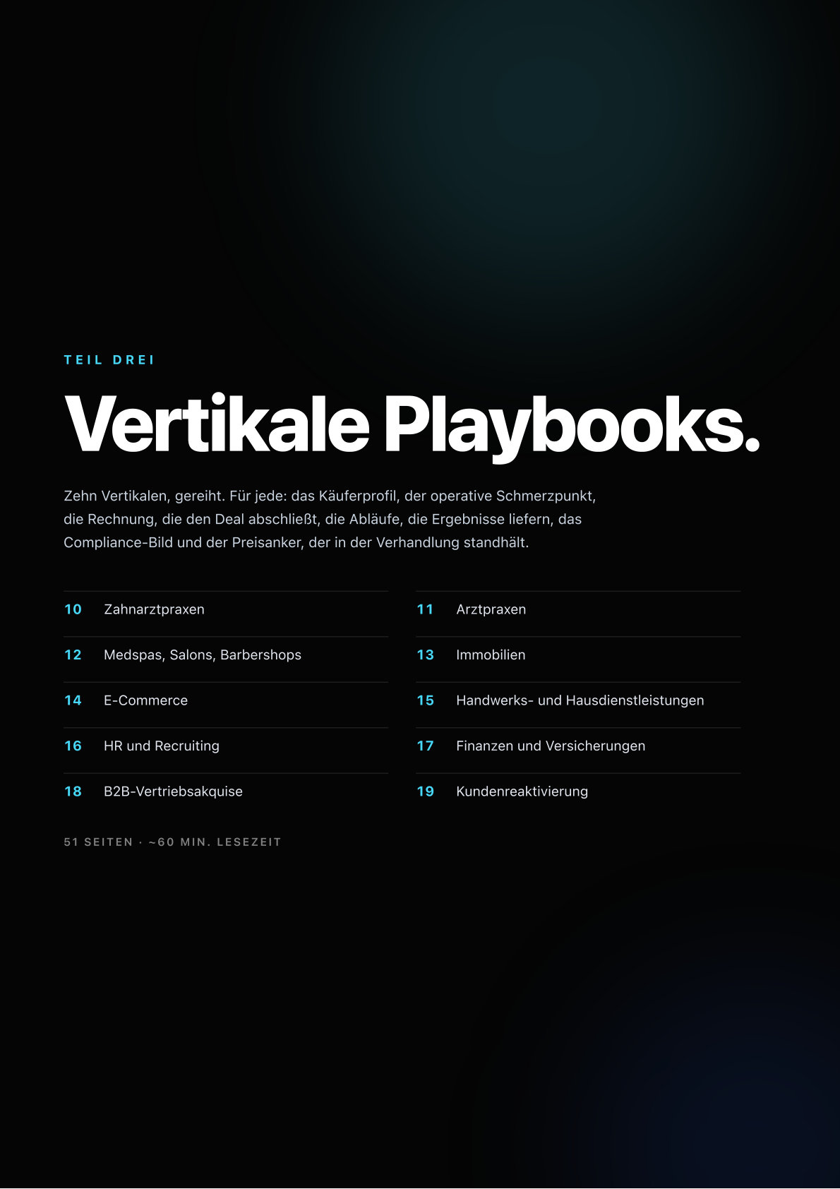 Teil III · Branchen-Playbooks