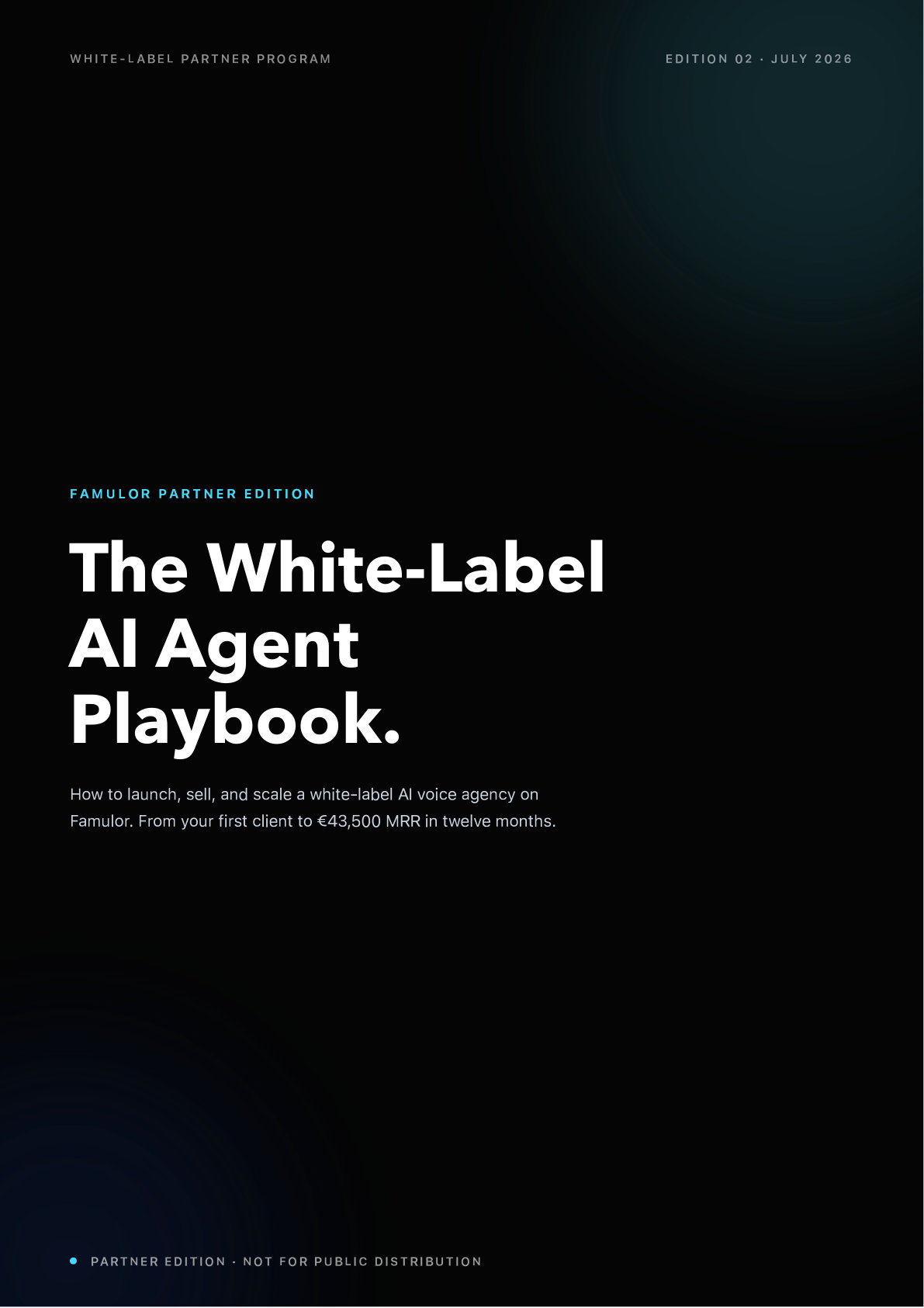 Famulor White-Label AI Agent Playbook cover