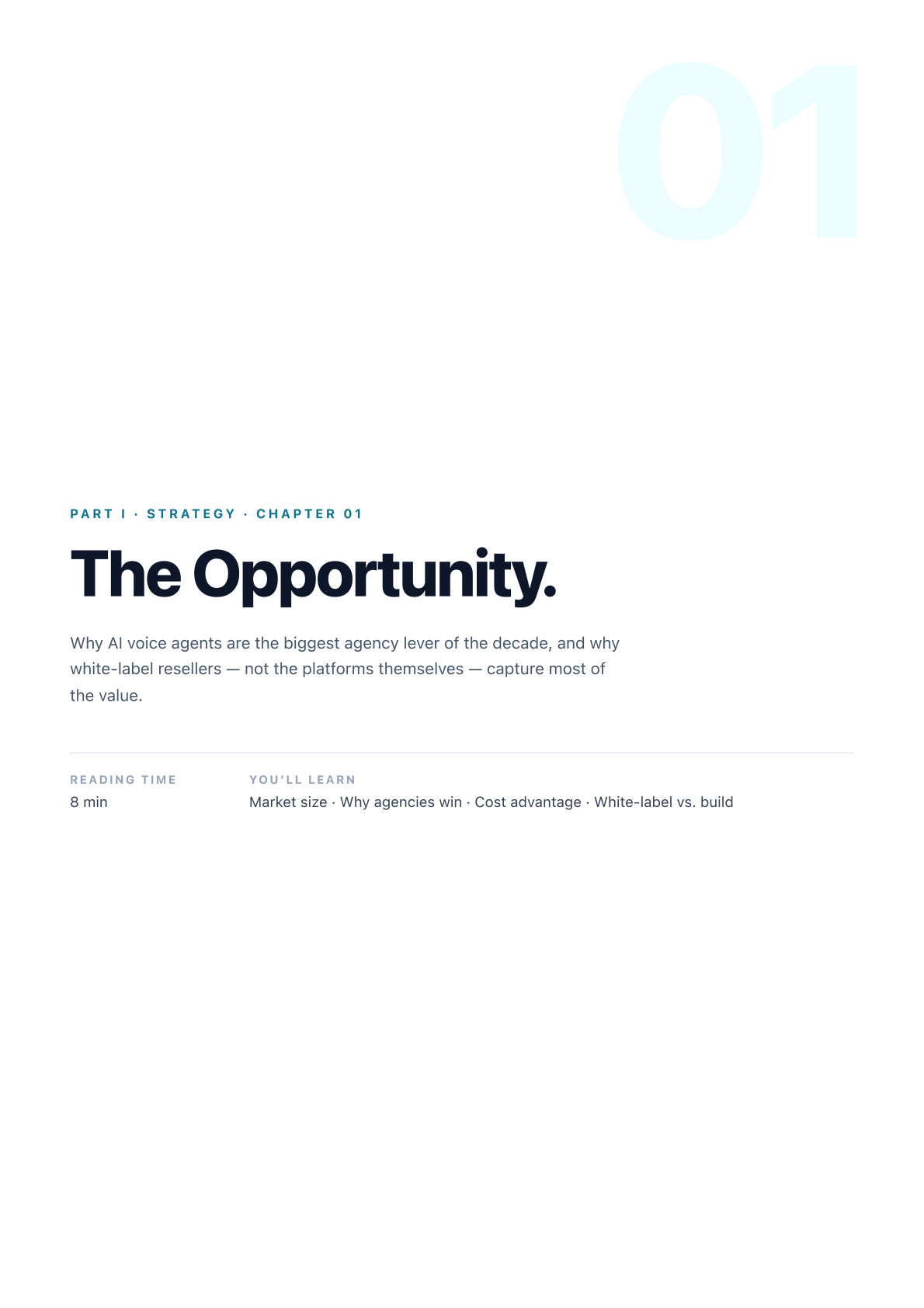 Ch. 01 · The opportunity