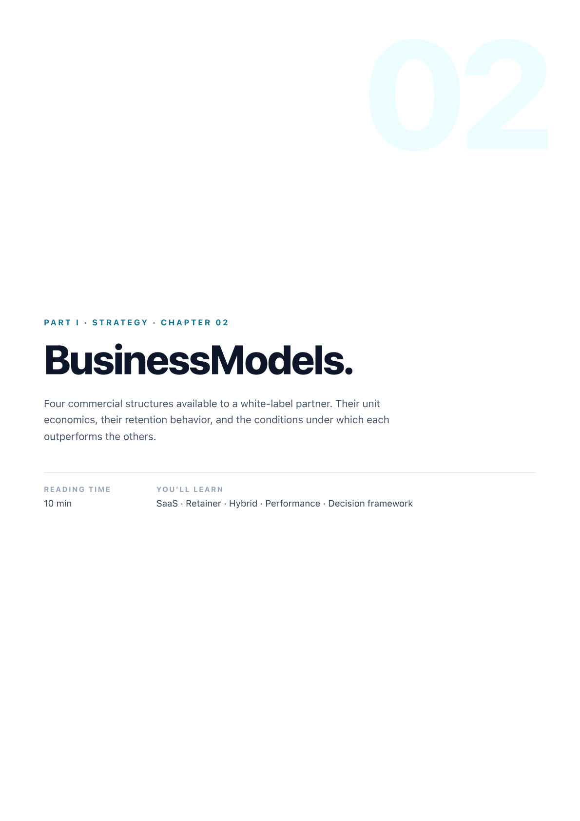 Ch. 02 · Business models
