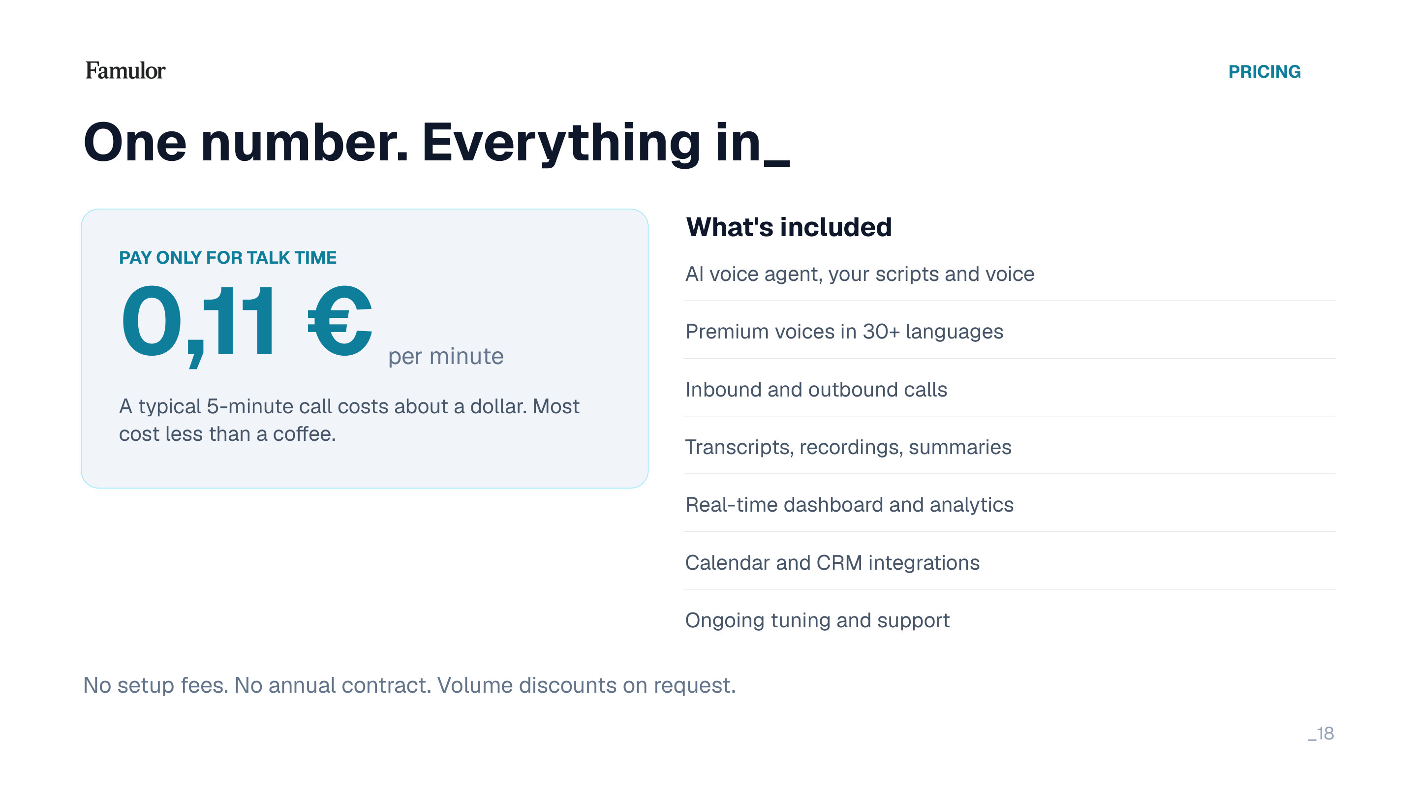 Pricing